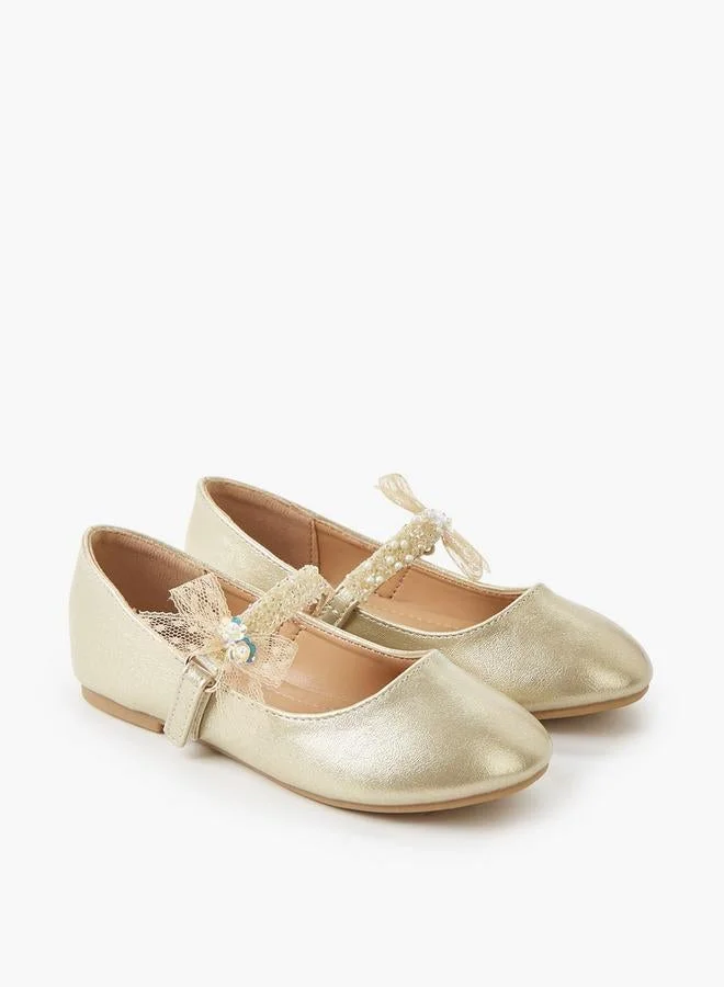 Flora Bella By Shoexpress Girls Hook & Loop Ballerina Ramadan Collection